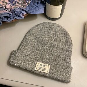 Grey Knit Beanie